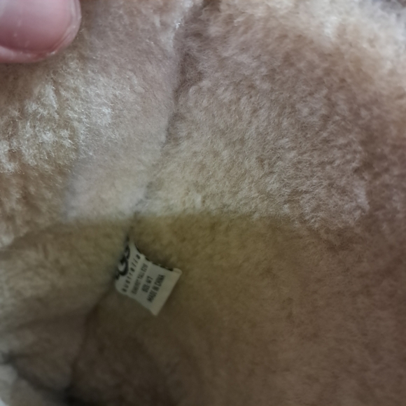 UGG Boots Women's 7 Sunburst Tall Exposed Sheepskin Tan Suede Winter Luxury - Picture 5 of 5